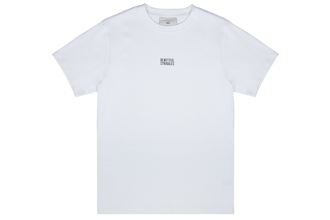Pre-owned Beautiful Struggles Logo Print Center T-shirt White