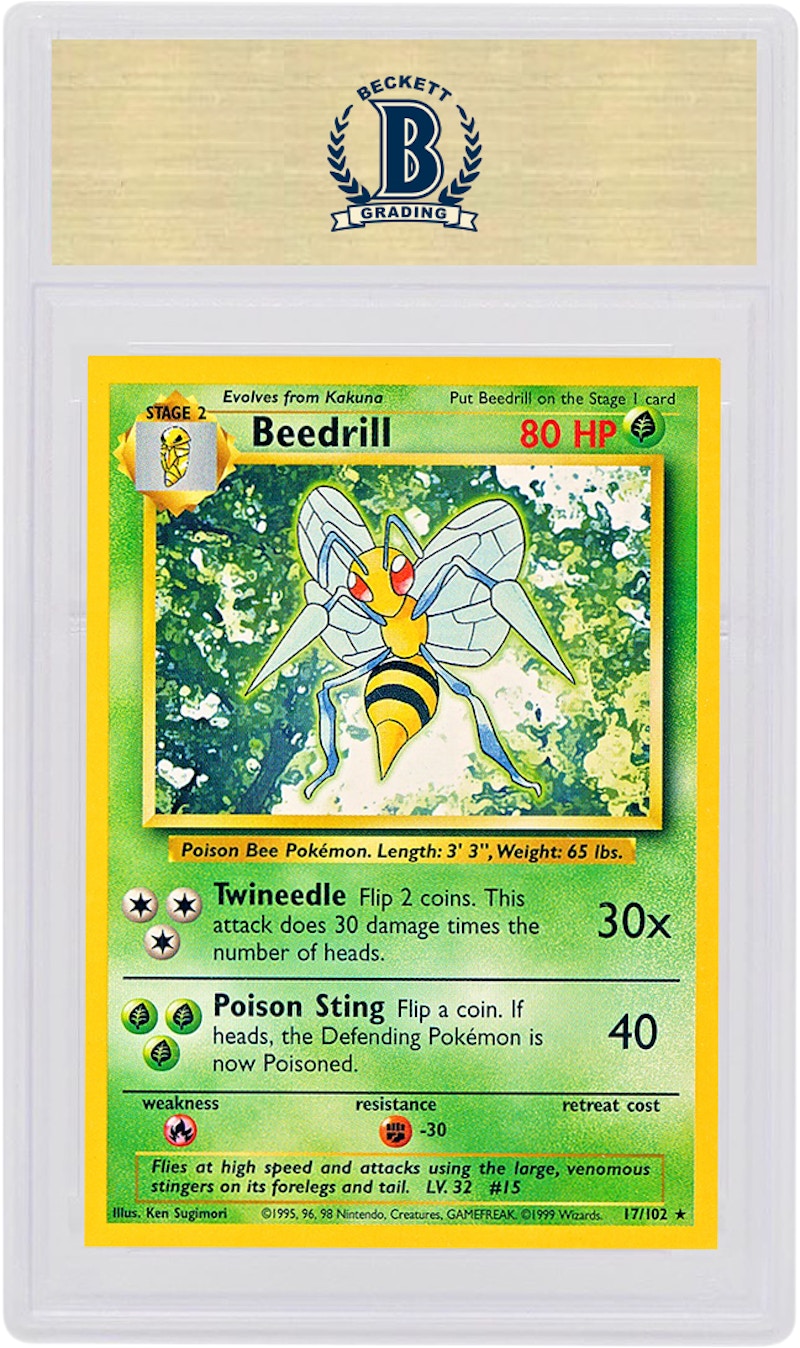 Beedrill 1999 Pokemon TCG Base Set 17/102 1999
