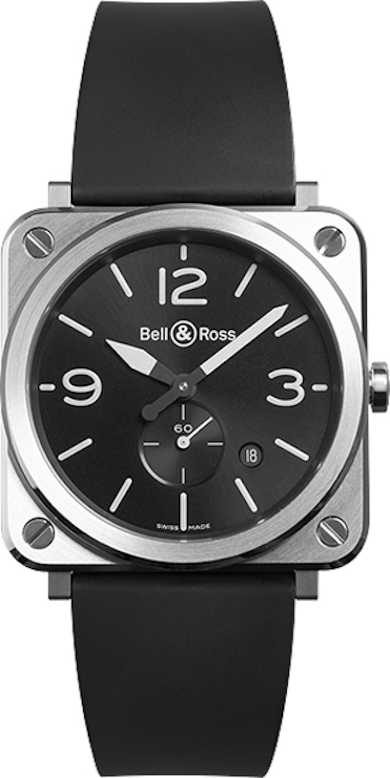 Bell and Ross Aviation BRS BL ST SRB 39mm in Stainless Steel US