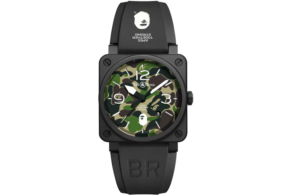 Bell and Ross BAPE Green Camo BR03-92