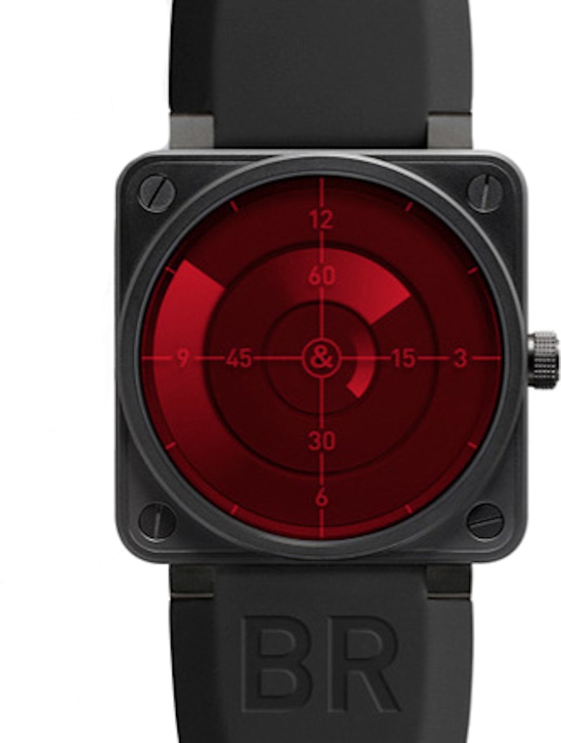 Bell and Ross Red Radar BR03 92 RED RADAR 42mm in Stainless Steel TW