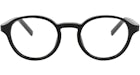 Berluti Round-Frame Acetate Optical Frames Black Black Transparent (BL50001I-50-001)