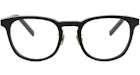 Berluti Round-Frame Acetate Optical Frames Black Black Transparent (BL50002U-51-001)