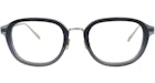 Berluti Round-Frame Acetate Optical Frames Blue Silver Transparent (BL50016U-51-086)