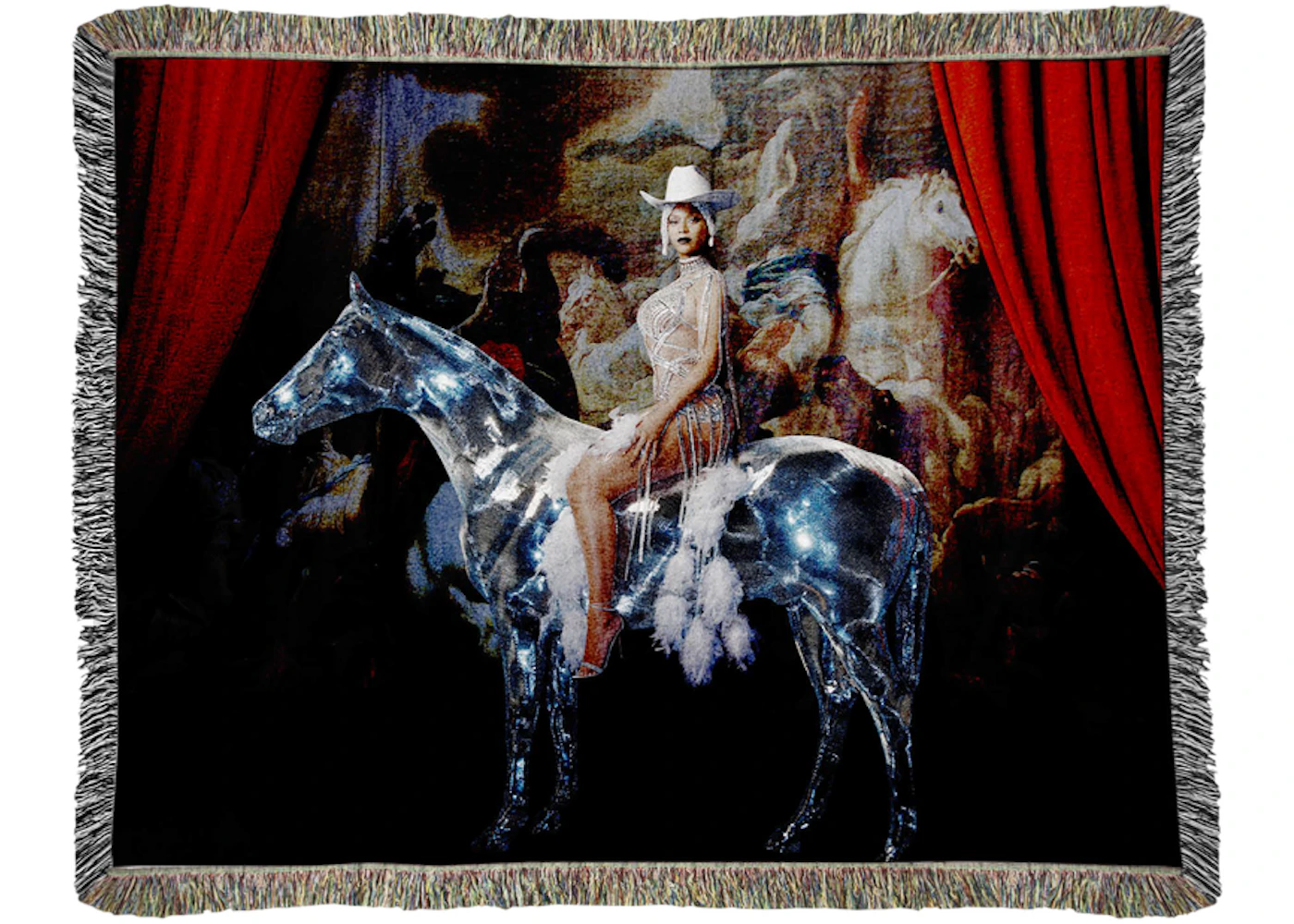 Beyonce Beyonce Renaissance Cover Woven Blanket - FW22 - US Beyonce Beyonce Renaissance Cover Woven Blanket - FW22 - US
