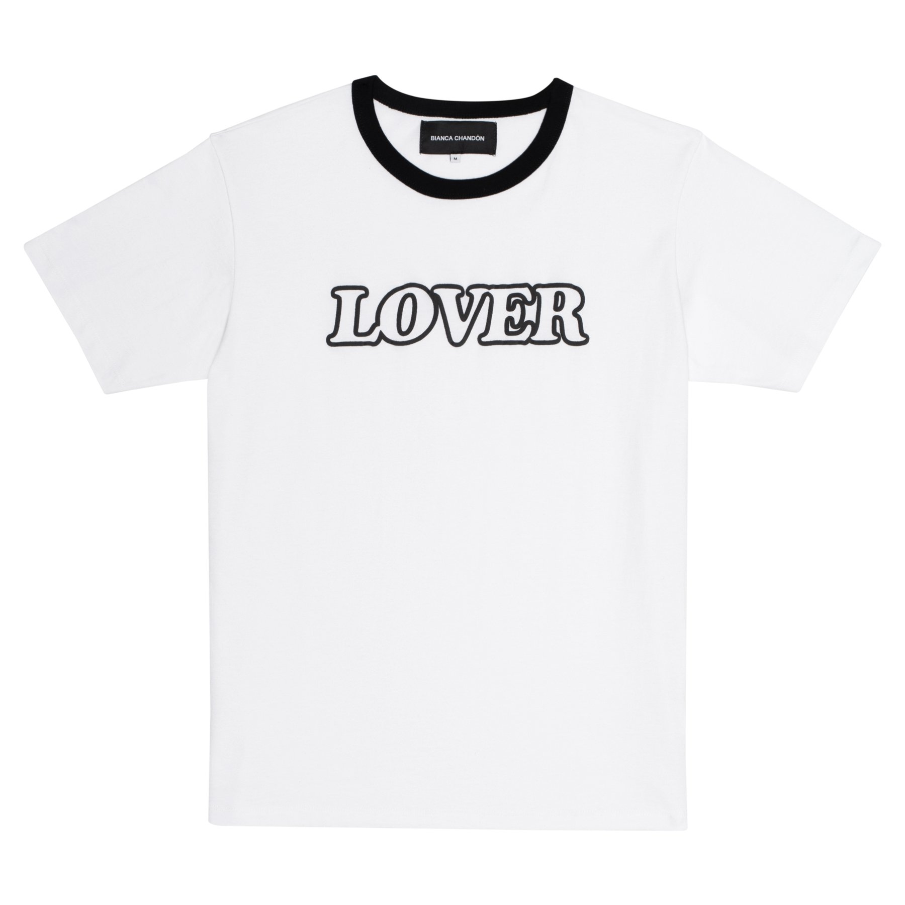 Bianca Chandon Lover Ringer T-Shirt White/Black Men's - US
