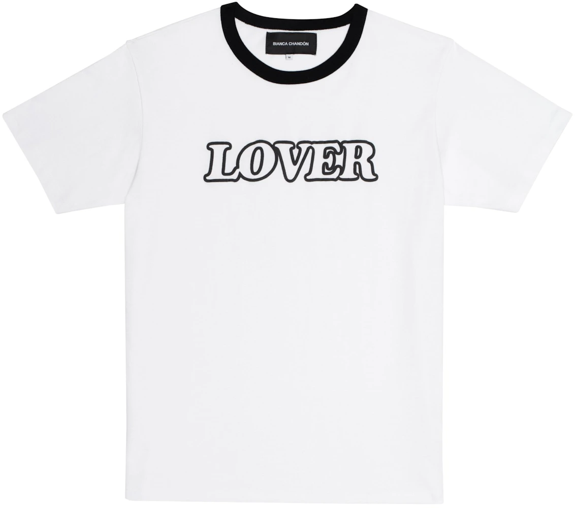 Bianca Chandon Lover Ringer T-Shirt White/Black Men's - GB
