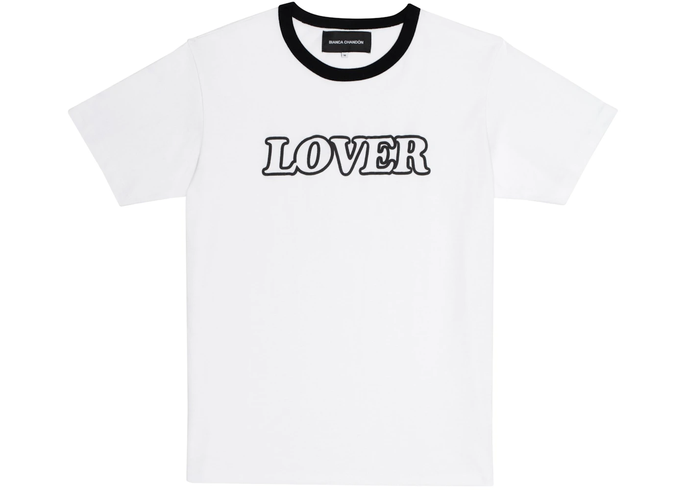 Bianca Chandon Lover Ringer T-Shirt White/Black Men's - US