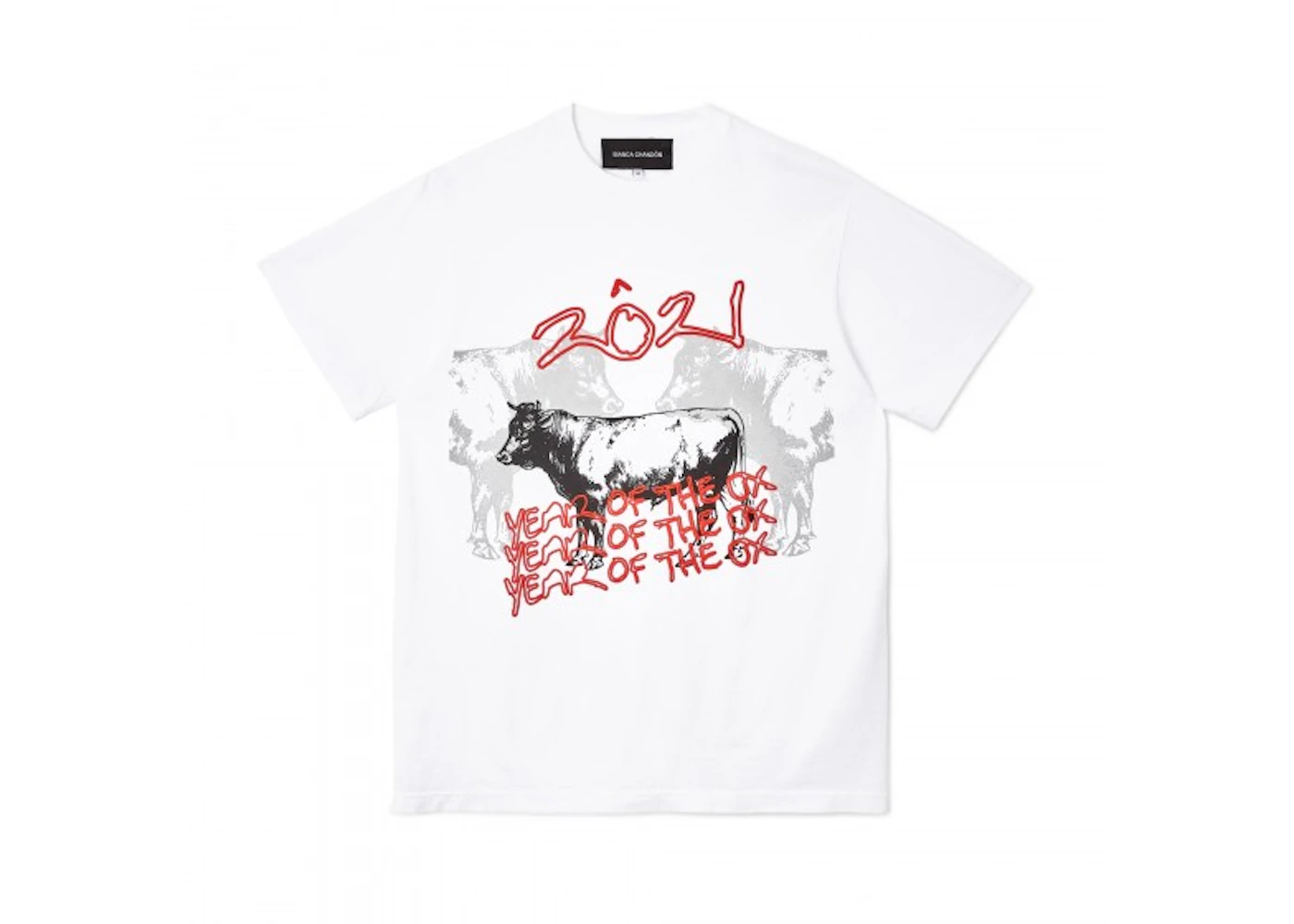 Bianca Chandon Year of the Ox T-shirt White - SS21 Men's - US