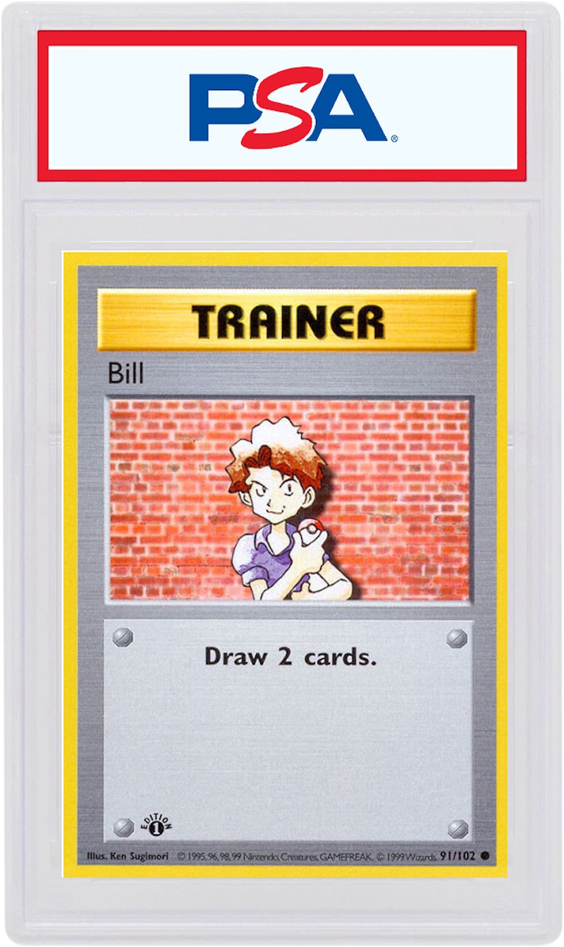 Sold Pokemon 1999 Bill Card