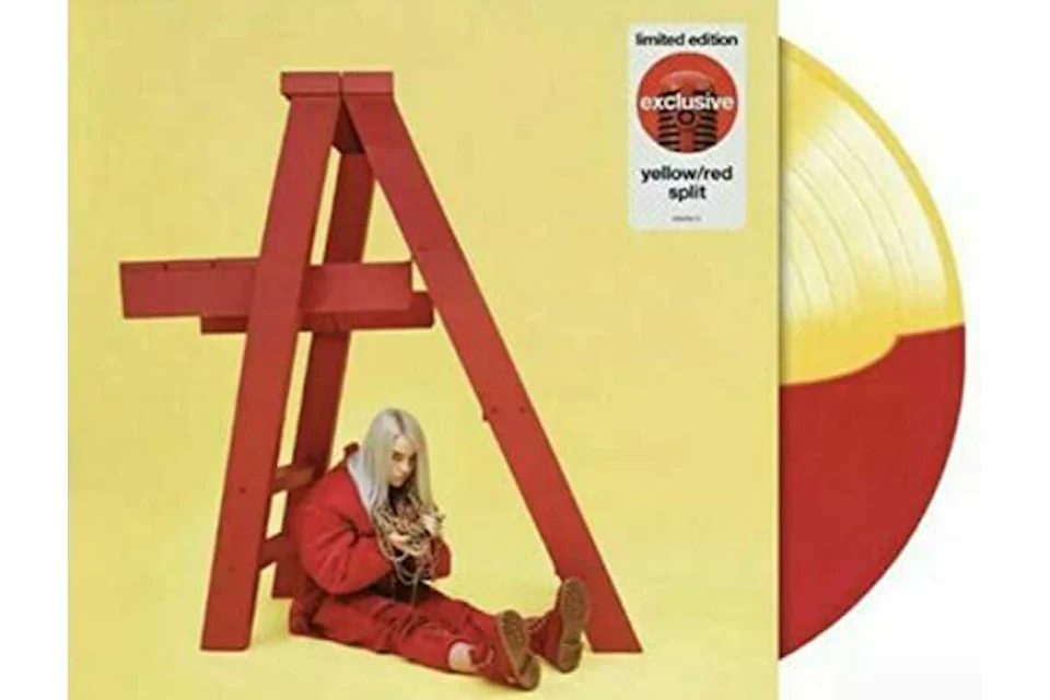 Billie Eilish Dont Smile At Me Limited Edition LP Vinyl Yellow & Red Split