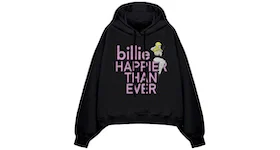Billie Eilish Limited Edition Pretty Boy Rhinestone Hoodie Black
