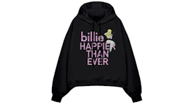 Billie Eilish Limited Edition Pretty Boy Rhinestone Hoodie Black