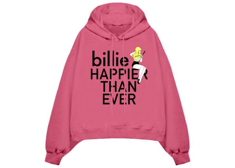 Billie Eilish Pretty Boy Hoodie Pink - SS21 - US