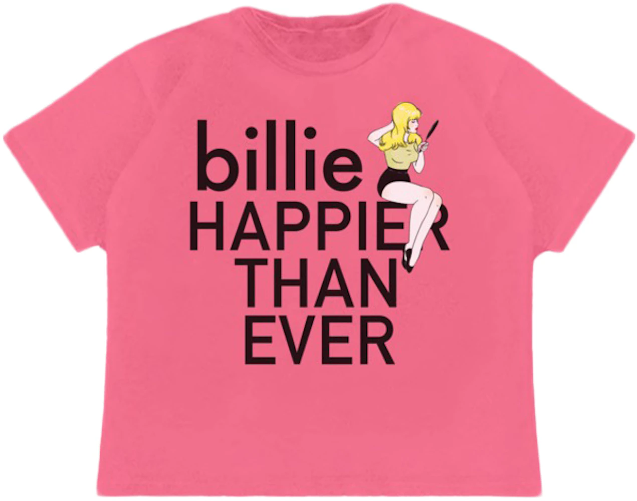 Billie Eilish Pretty Boy T-shirt Pink - SS21 - US