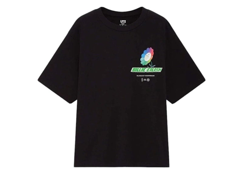 Billie Eilish x Takashi Murakami x Uniqlo Flower Tee Asia Sizing Black Hombre FW20 MX