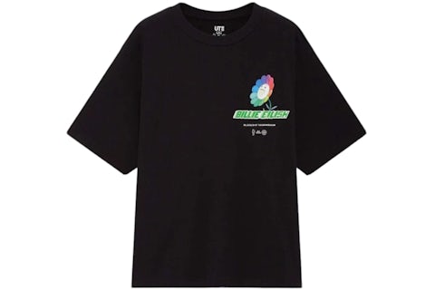 Billie Eilish x Takashi Murakami x Uniqlo Flower Tee Black Men's
