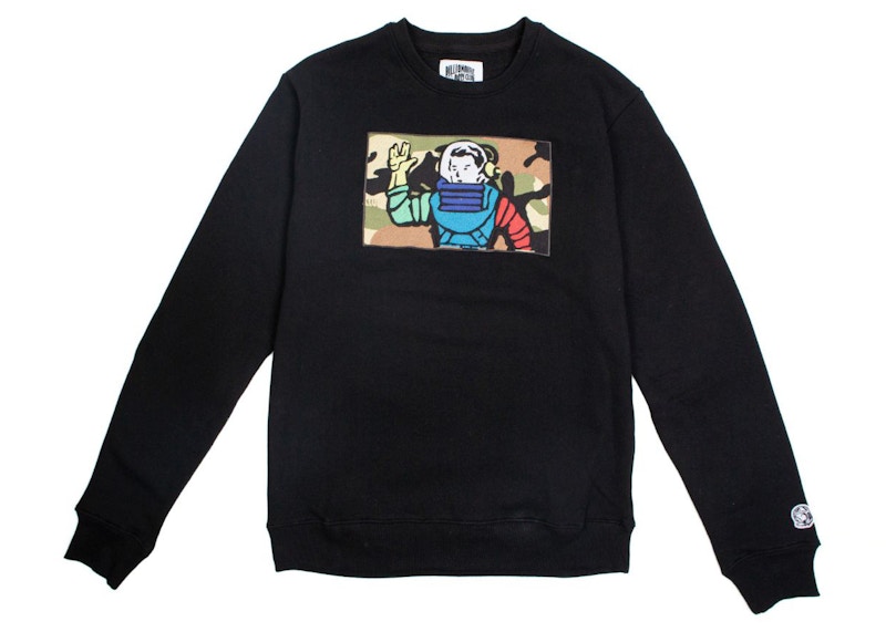 Billionaire Boys Club Astro Camo Crew Sweater Black Men's - US