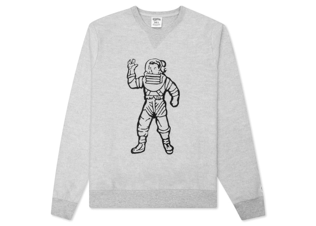 Pre-owned Billionaire Boys Club Astronaut Crewneck Sweater Gray