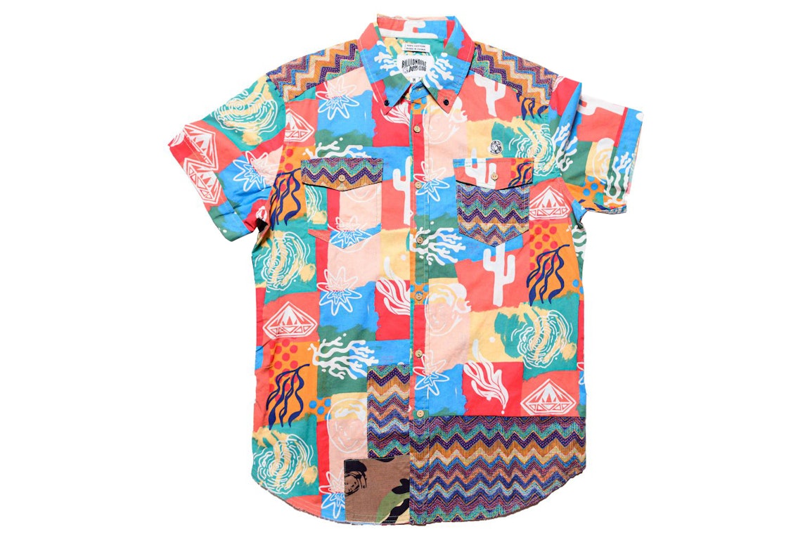 Pre-owned Billionaire Boys Club Axis Woven Shirt Pink/deep Sea Coral