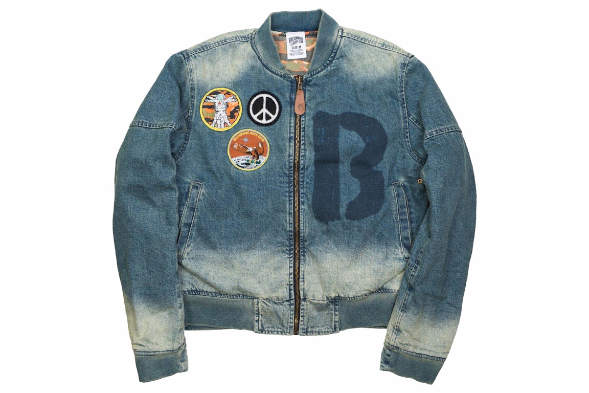 Pre-owned Billionaire Boys Club Bb Rouge Reversible Jacket Blue/denim/brown