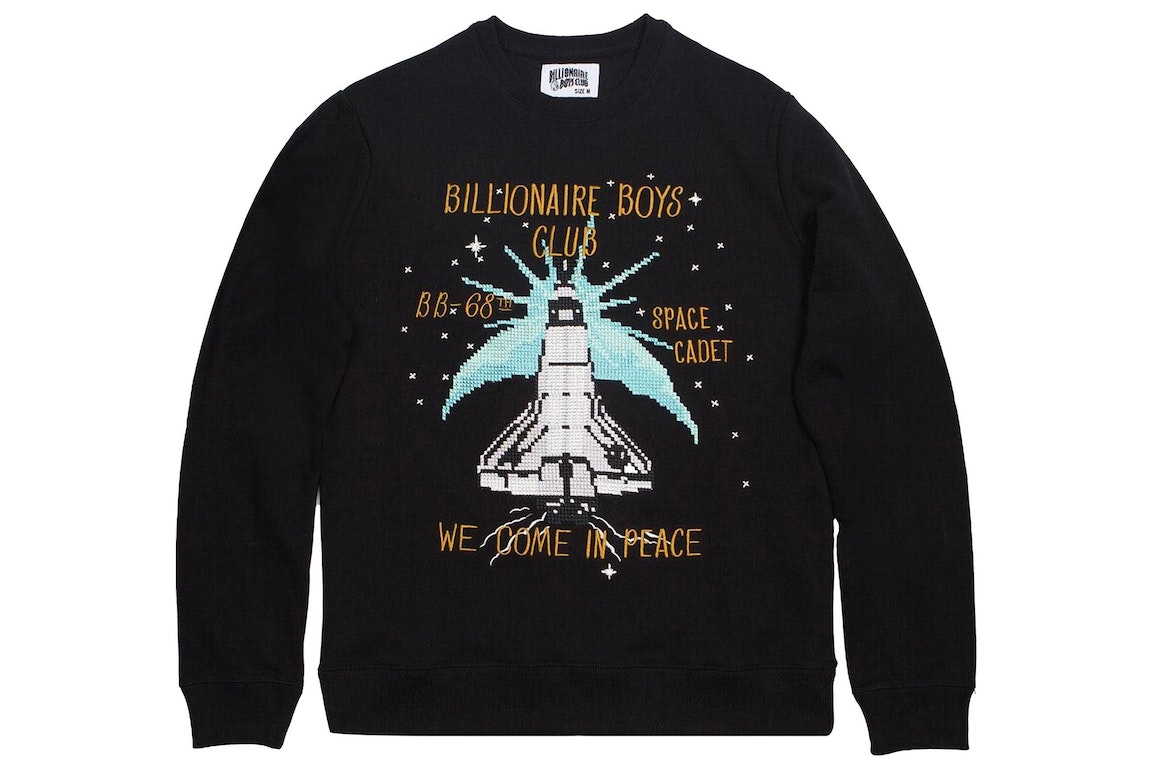 Pre-owned Billionaire Boys Club Bb Shuttle Crew Sweater Black