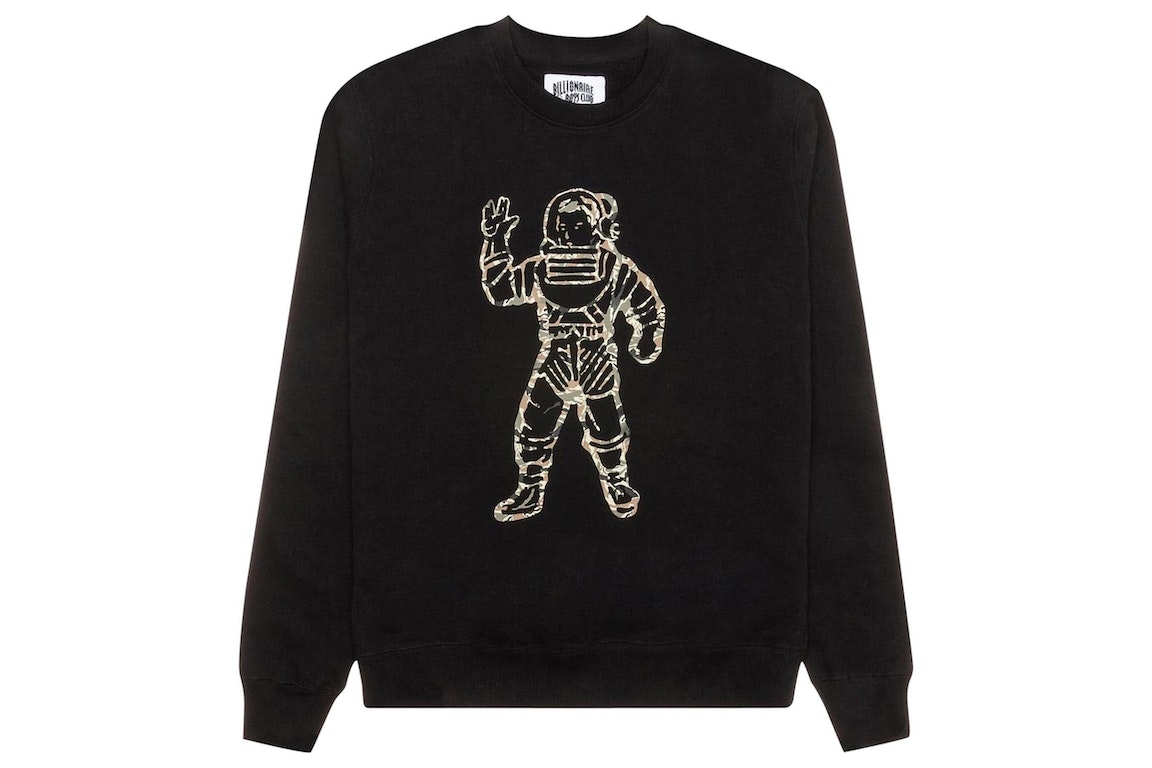 Pre-owned Billionaire Boys Club Camo Astronaut Crew Sweater Black