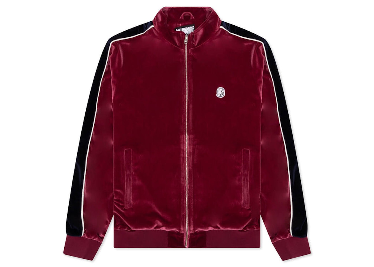 Billionaire Boys Club Flight Velour Jacket Burgundy Men's - SS22 - US