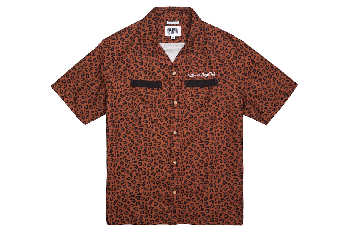Pre-owned Billionaire Boys Club Leone Woven Shirt Brown/cheetah