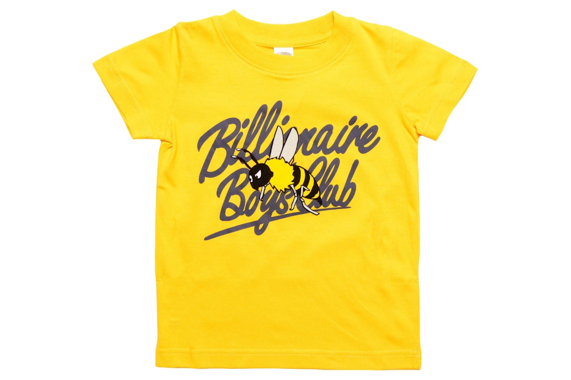 Pre-owned Billionaire Boys Club Little Kids Buzz Tee Yellow/citrus
