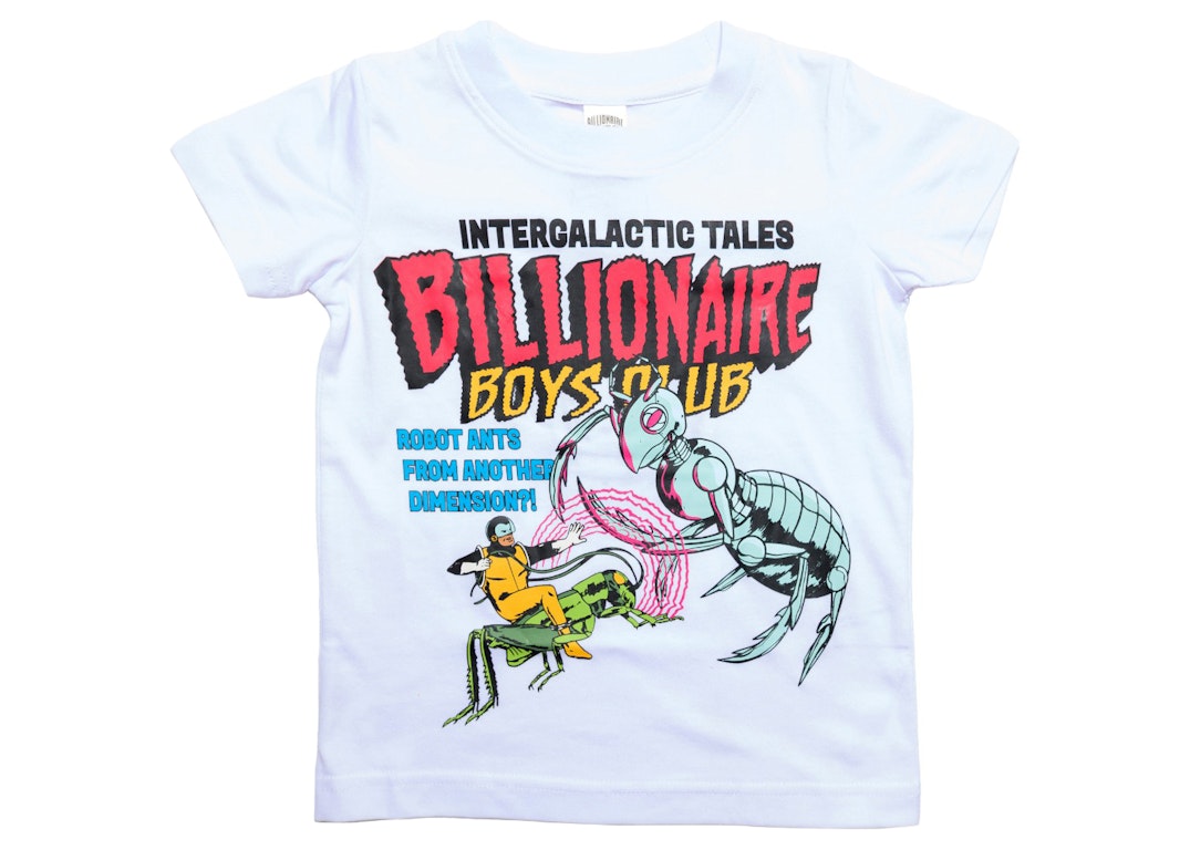 Pre-owned Billionaire Boys Club Little Kids Fly Trap Tee White
