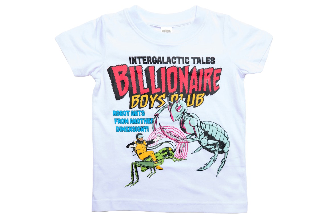Pre-owned Billionaire Boys Club Little Kids Fly Trap Tee White