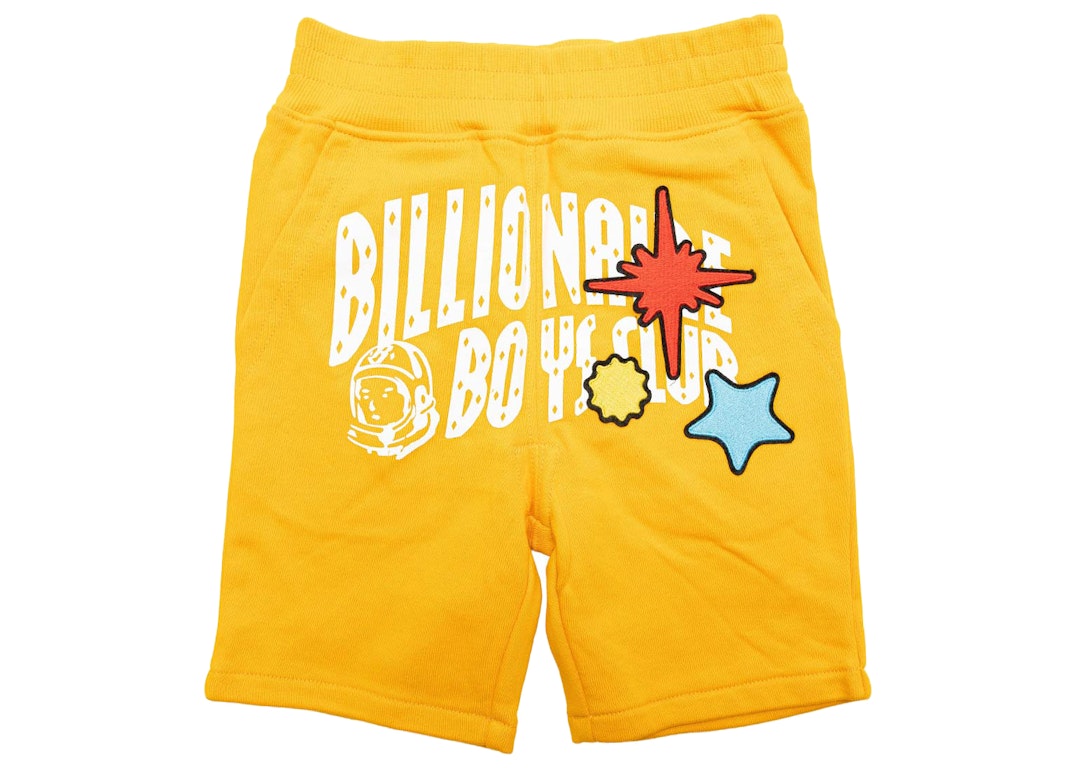 Pre-owned Billionaire Boys Club Little Kids Stars Shorts Yellow/saffron
