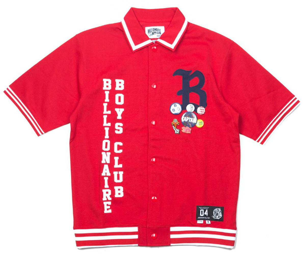 Billionaire Boys Club Marquee Knit Shirt Red Men's - SS22 - US