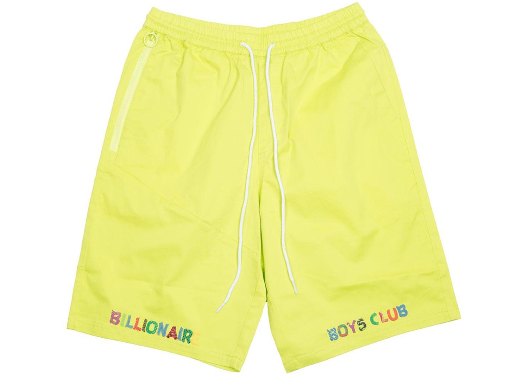 Pre-owned Billionaire Boys Club Smiles Shorts Yellow/lime