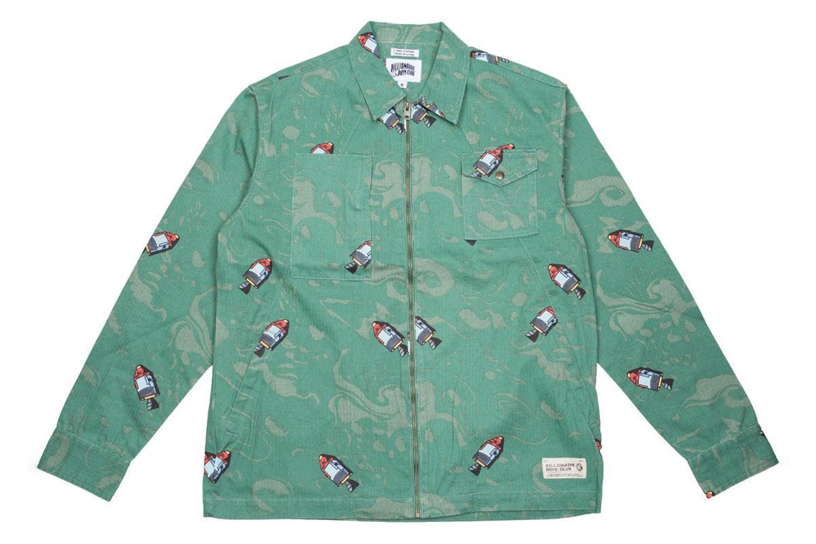 Pre-owned Billionaire Boys Club Space Woven Shirt Green