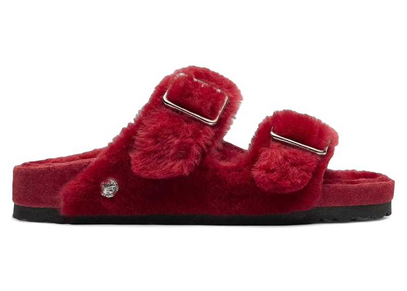 Birkenstock 1774 Arizona Shearling Red