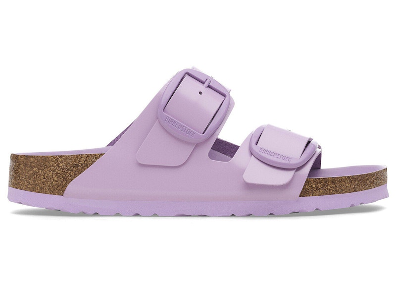 Birkenstock Arizona Big Buckle Natural Leather Patent High-Shine Crocus Tonal Buckle