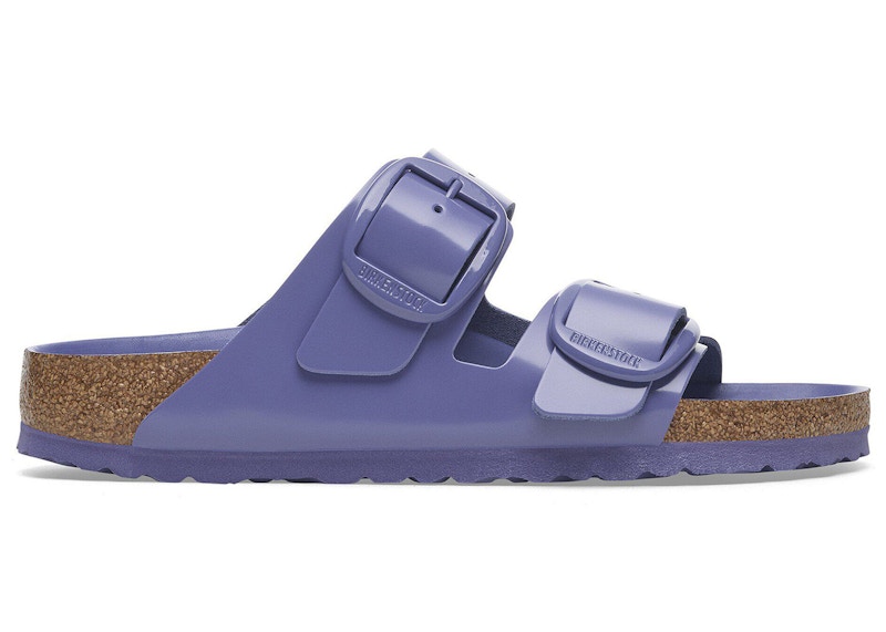 Birkenstock Arizona Big Buckle Natural Leather Patent High-Shine Purple Dusk Tonal