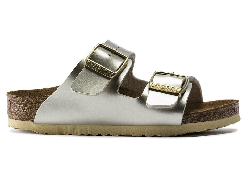 Birkenstock Arizona Birko-Flor Electric Metallic Gold (Kids