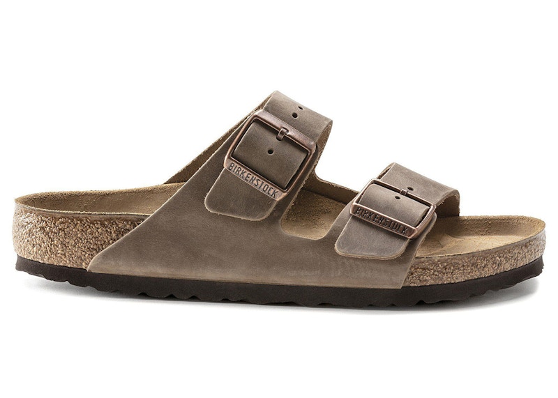 Men's Birkenstock Arizona Oiled Leather Sneakers in Tobacco Brown