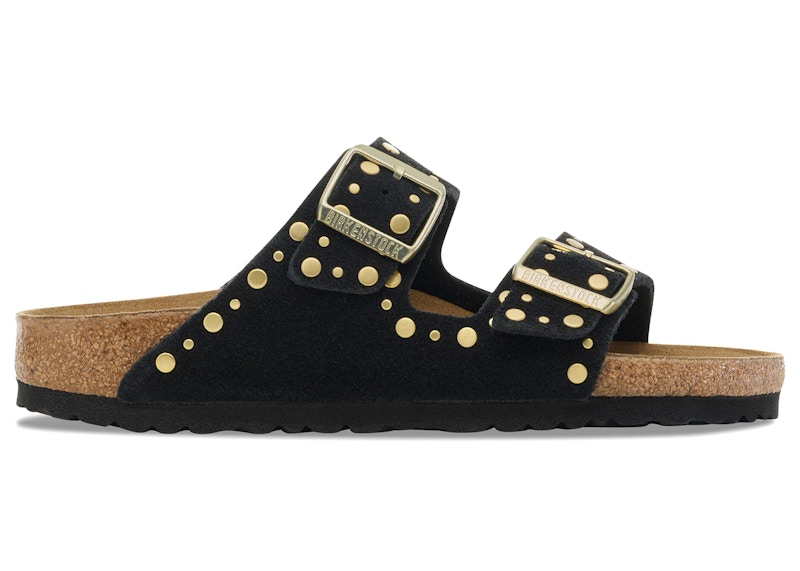 Birkenstock Arizona Rivets Suede Black