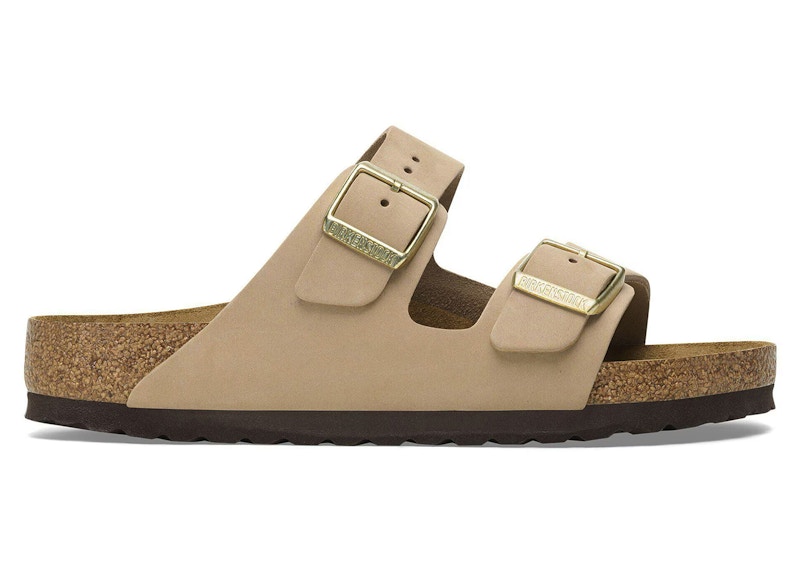Birkenstock Arizona Soft Footbed Nubuck Leather Sandcastle