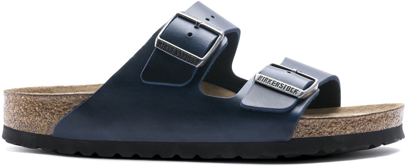 Birkenstock Arizona Soft Footbed Oiled Leather Blue - 1013643/1013644 - US