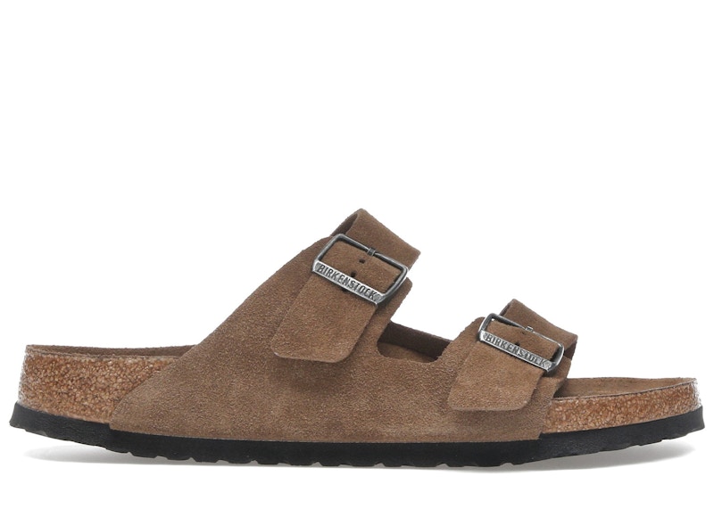 Birkenstock Arizona Soft Footbed Suede Leather Dark Tea Tonal