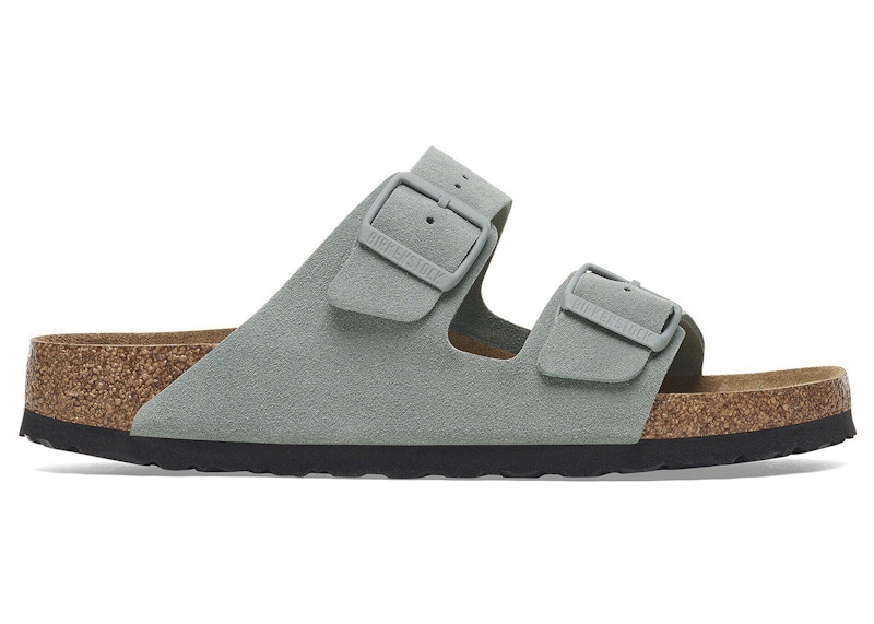 Birkenstock Arizona Soft Footbed Suede Leather Pure Sage
