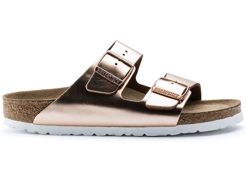 Birkenstock Arizona Softbed Metallic Cooper Damen 952093 DE