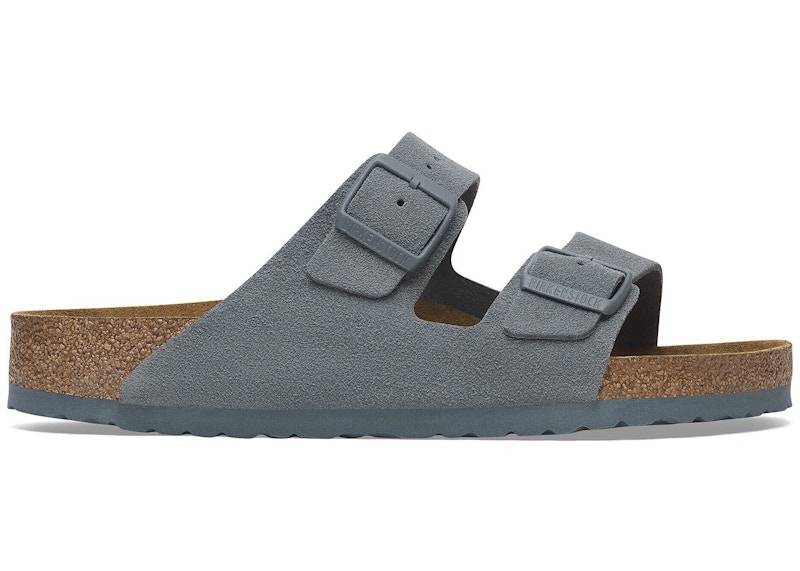 Birkenstock Arizona Suede Leather Basalt Grey