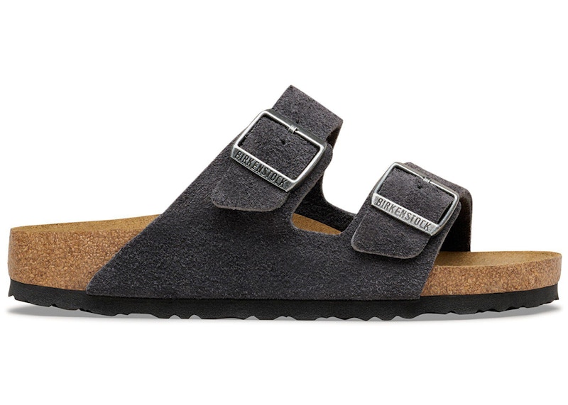 Birkenstock Arizona Suede Leather Charcoal