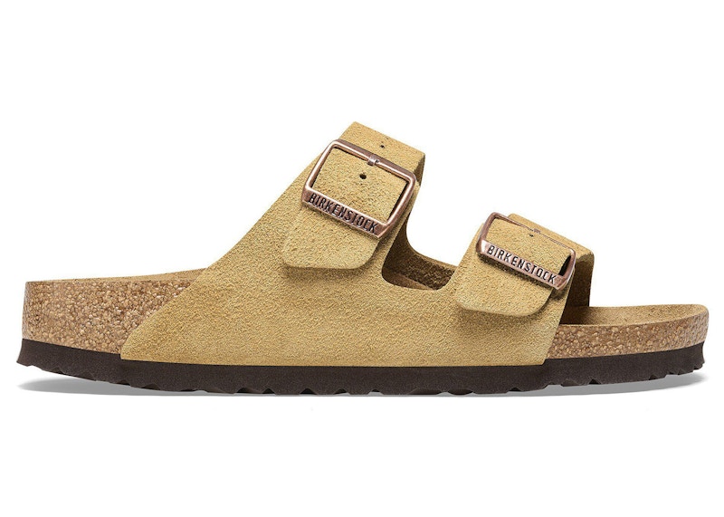 Men's Birkenstock Arizona Suede Leather Sneakers in Latte Cream